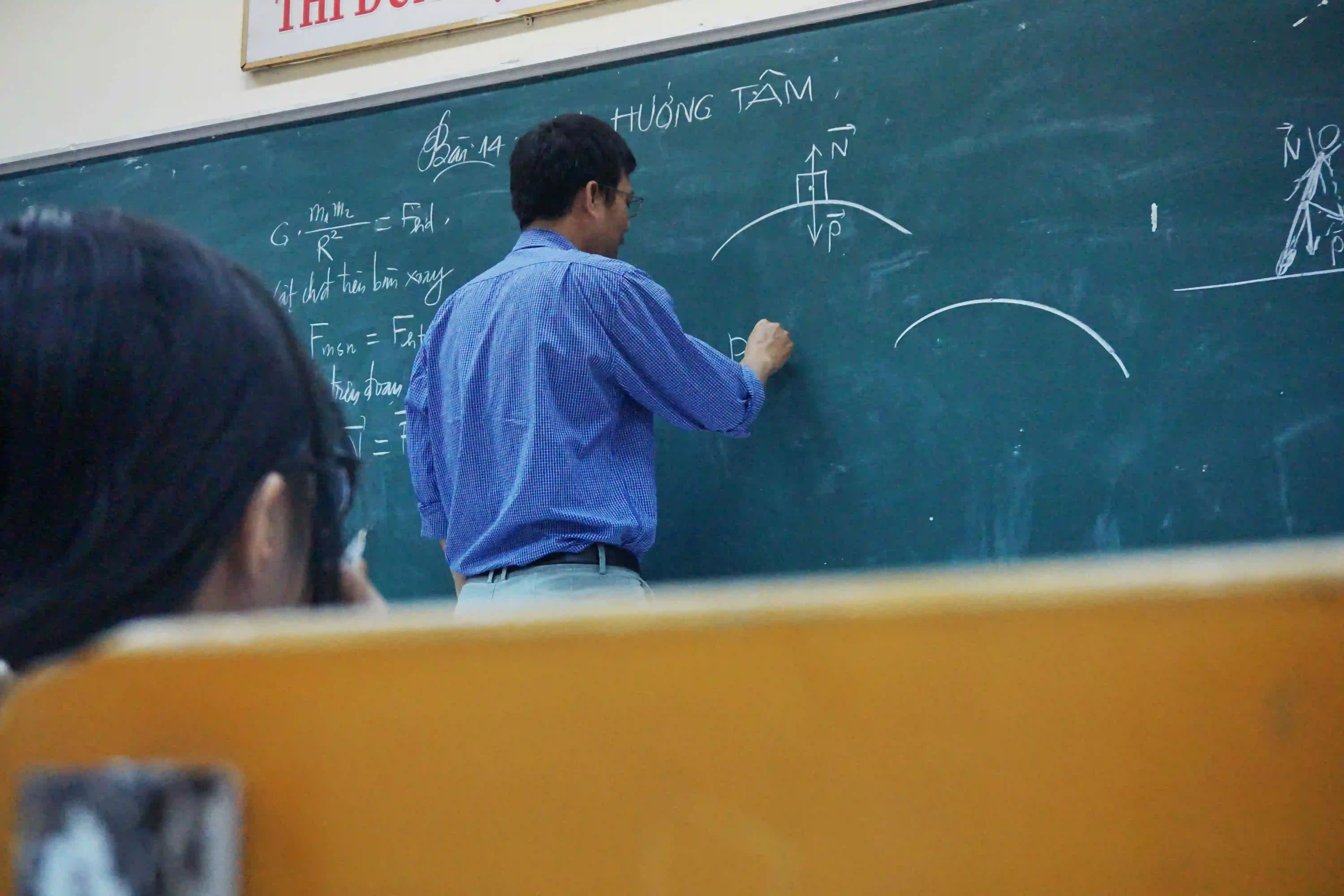 Professor giving a lecture